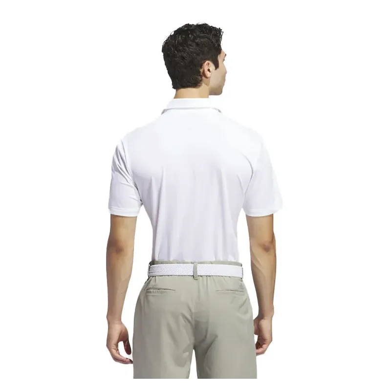 Adidas - Polo Ultimate 365 Solid MC Blanc Porté Dos - Golf Plus Adidas - Polo Ultimate 365 Solid MC Blanc Porté Dos - Golf Plus