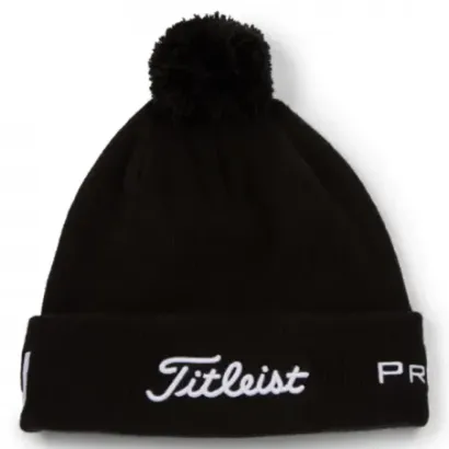 Titleist Bonnet Tour Pompon Noir/Blanc Golf Plus