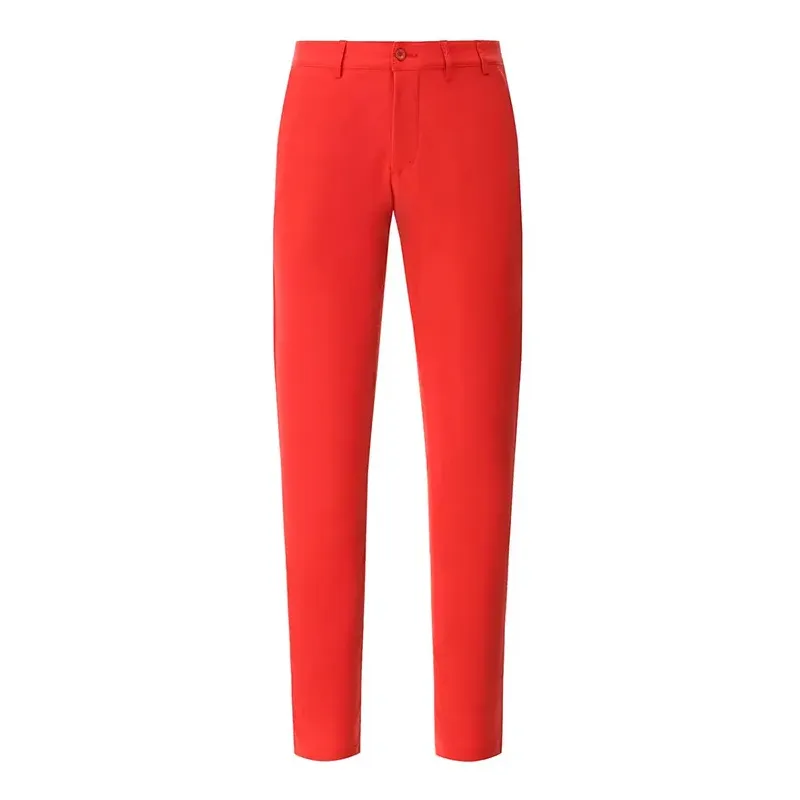 PANTALON SCOTCH POPLINE POCHES BIAIS ROUGE face