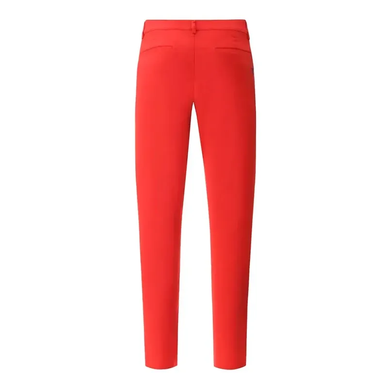 PANTALON SCOTCH POPLINE POCHES BIAIS ROUGE dos