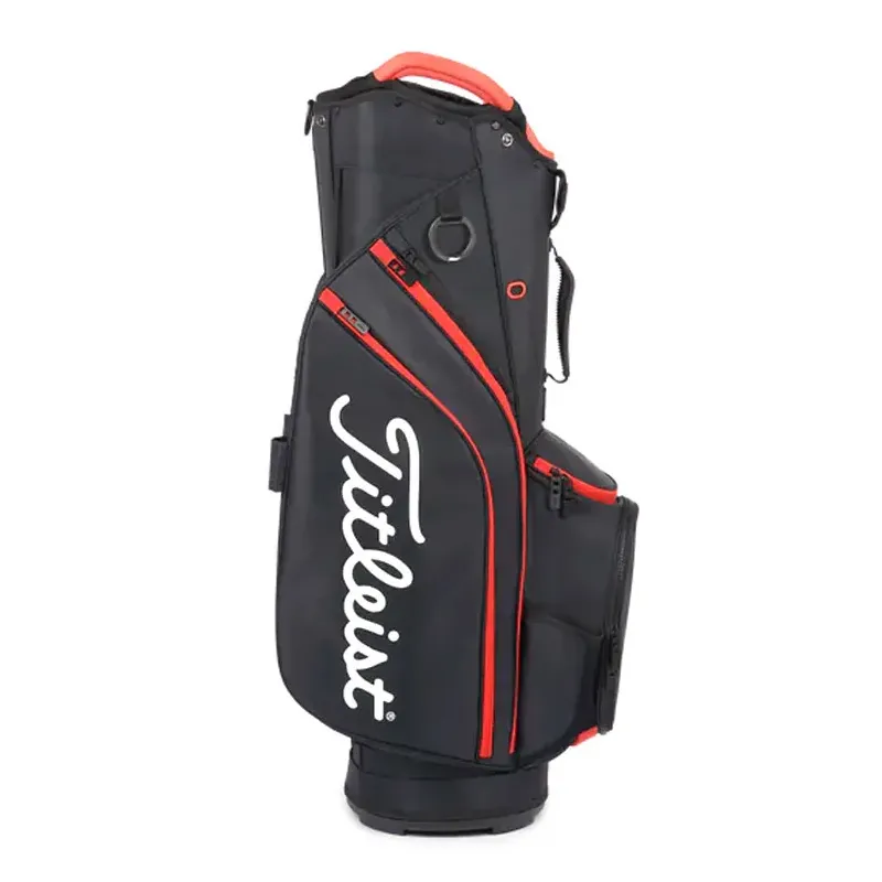 Titleist Sac Cart 14 Noir Rouge Golf Plus Titleist Sac Cart 14 Noir Rouge Golf Plus