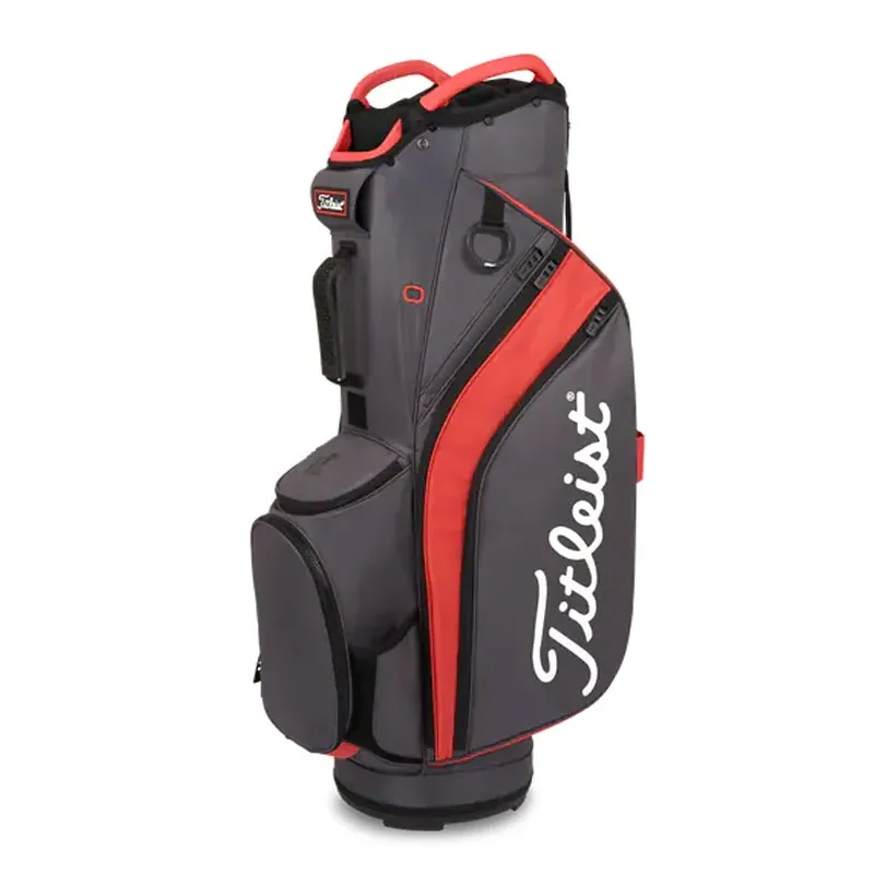 Titleist Sac Cart 14 Gris/Rouge/Noir Golf Plus Titleist Sac Cart 14 Gris/Rouge/Noir Golf Plus