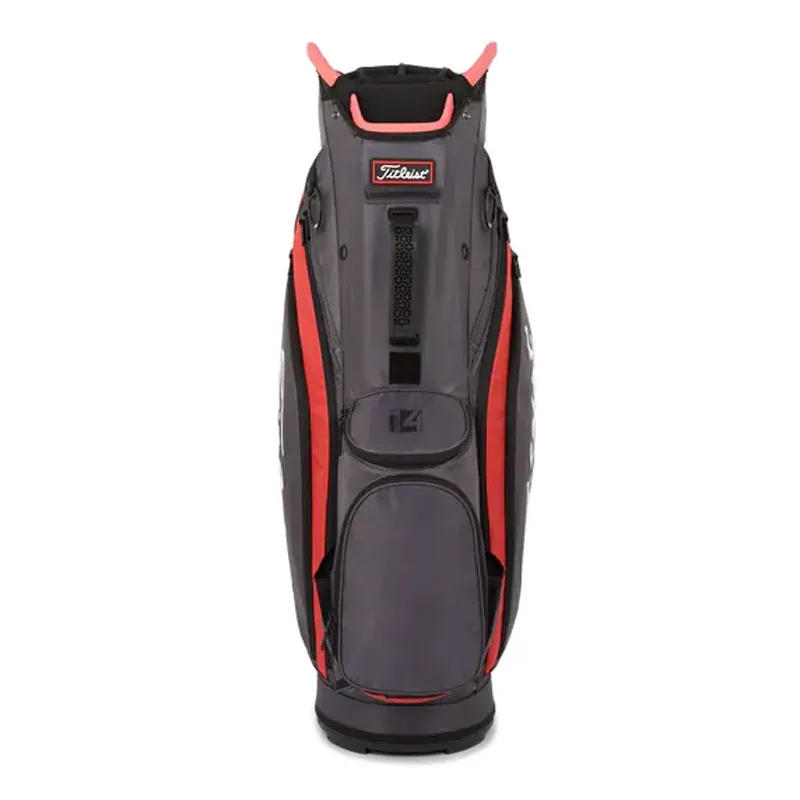 Titleist Sac Cart 14 Gris/Rouge/Noir Golf Plus Titleist Sac Cart 14 Gris/Rouge/Noir Golf Plus