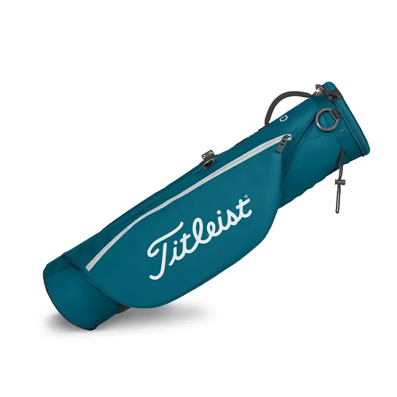 Titleist - sac carry practice bleu cyan gris vu de présentation - Golf Plus Titleist - sac carry practice bleu cyan gris vu de présentation - Golf Plus