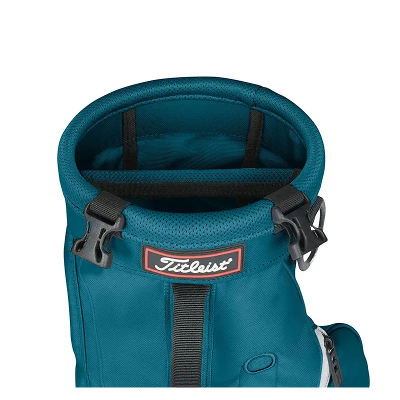 Titleist - sac carry practice bleu cyan gris vu de dessus - Golf Plus Titleist - sac carry practice bleu cyan gris vu de dessus - Golf Plus