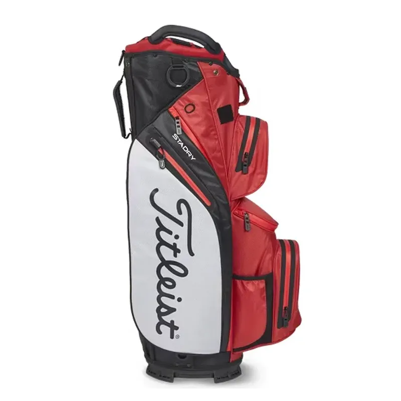 Titleist Sac Cart 14 Stadry Rouge/Gris/Noir Golf Plus Titleist Sac Cart 14 Stadry Rouge/Gris/Noir Golf Plus