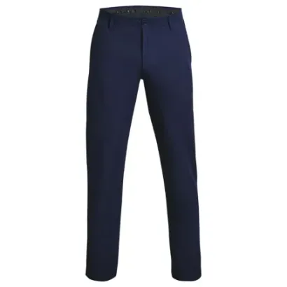 Under Armour - Pantalon Slim Tapered Homme Marine De Face - Golf Plus
