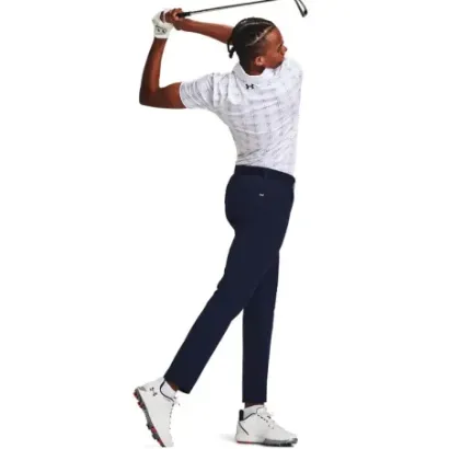 Under Armour - Pantalon Slim Tapered Homme Marine Grand Angle - Golf Plus