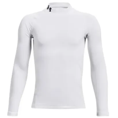 Under Armour - Sous Pull Mock Technique Blanc Enfant - Golf Plus