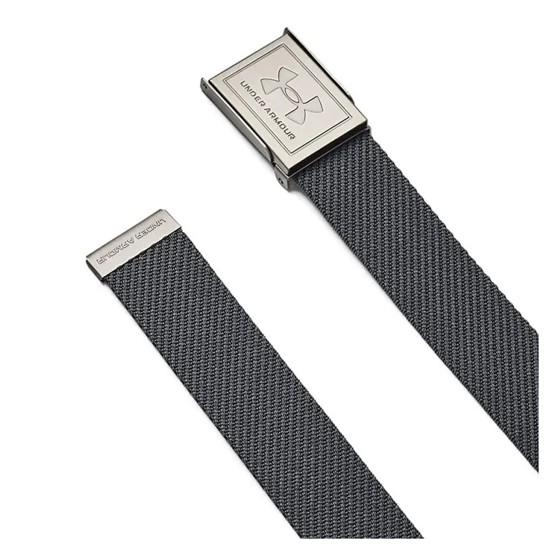 Under Armour - Ceinture Webbing Bicolore Grise Homme - Golf Plus