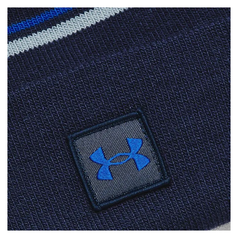 Under Armour - Bonnet Pompom Bleu De Près - Golf Plus