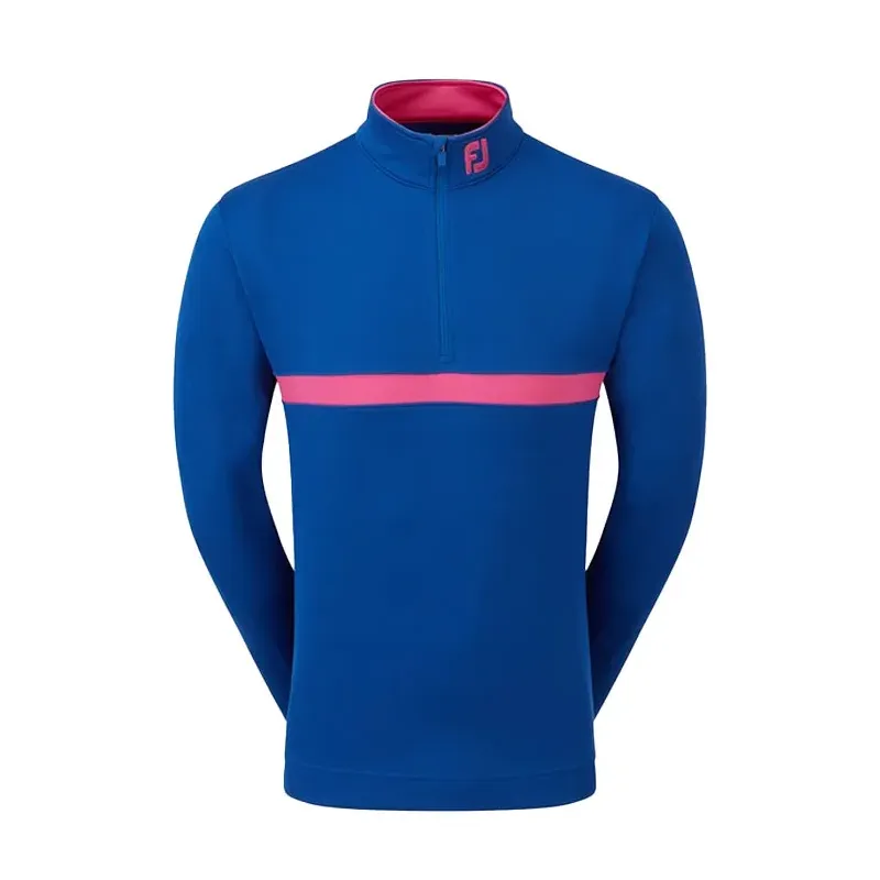 Footjoy - Pull Chill Out Bicolore 1/2 Zip Bleu - Golf Plus