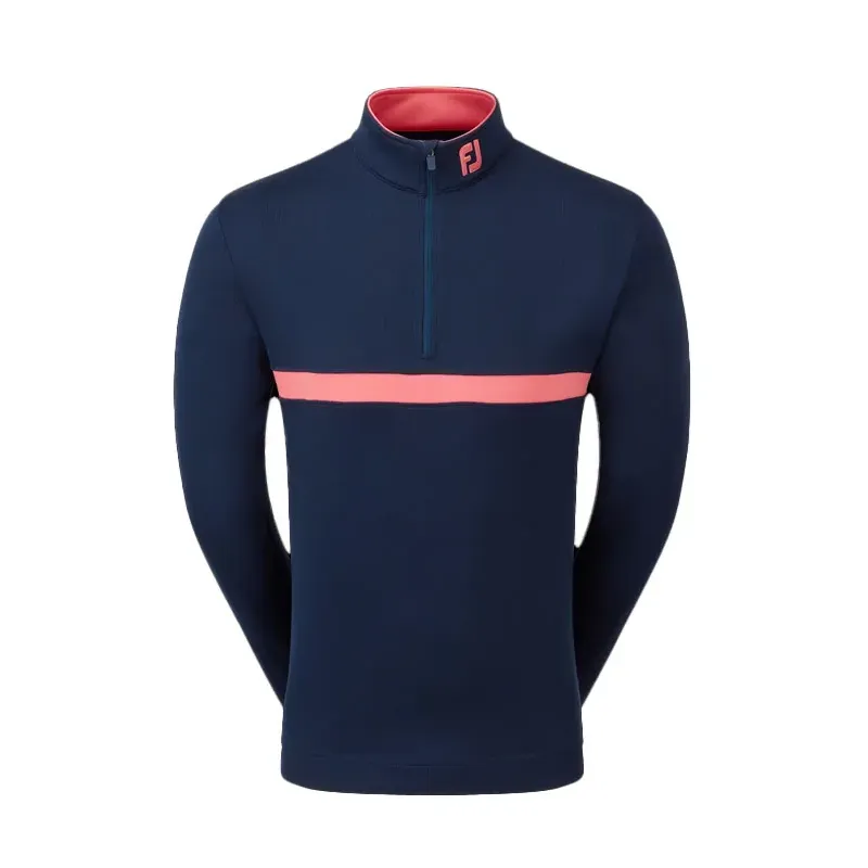 Footjoy - Pull Chill Out Bicolore 1/2 Zip Marine 2 - Golf Plus Footjoy - Pull Chill Out Bicolore 1/2 Zip Marine 2 - Golf Plus