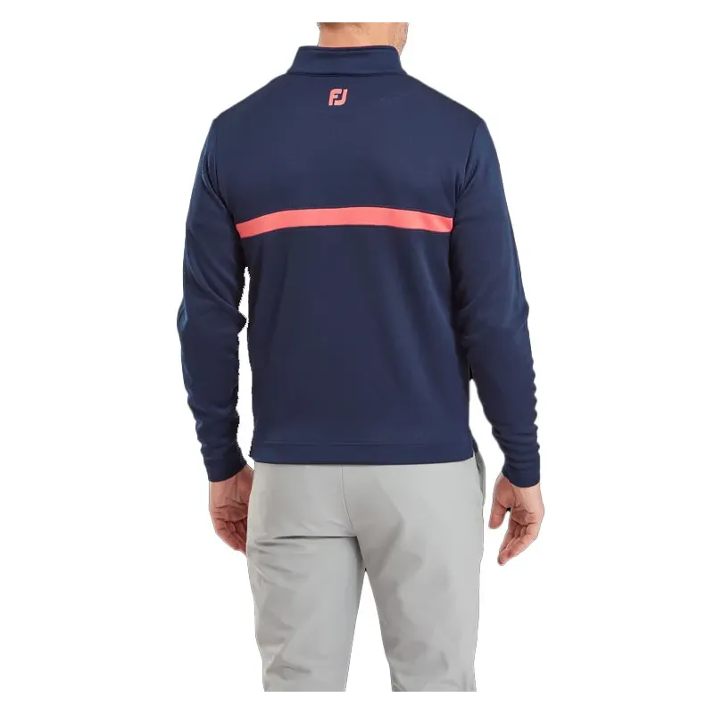 Footjoy - Pull Chill Out Bicolore 1/2 Zip Marine 4 - Golf Plus Footjoy - Pull Chill Out Bicolore 1/2 Zip Marine 4 - Golf Plus