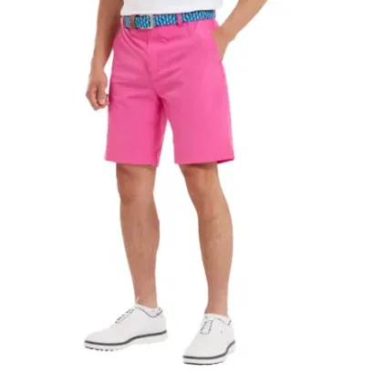 Footjoy - Bermuda Par Léger Uni Rose Porté Face - Golf Plus