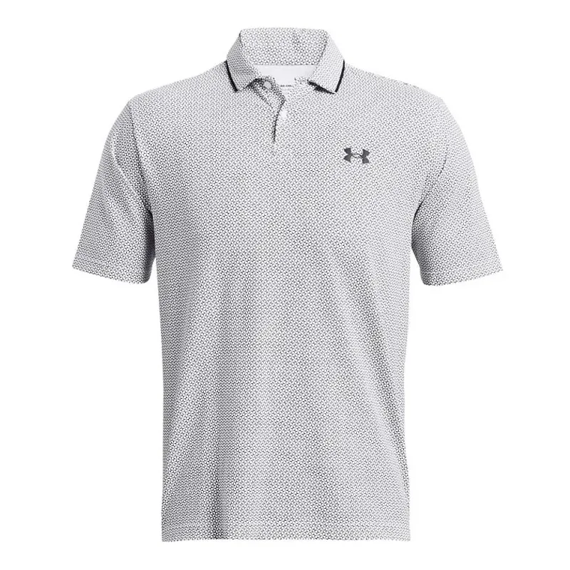 Polo Under Armour Isochill MC Blanc- Face