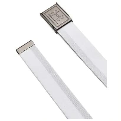 Ceinture Under Armour Webbing Reversible Blanc/Gris - Face