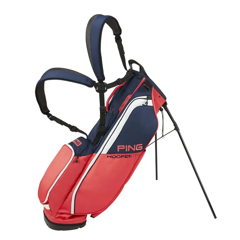Ping - Sac Hoofer Lite Trepied Bleu/marine/rouge - Golf Plus Ping - Sac Hoofer Lite Trepied Bleu/marine/rouge - Golf Plus