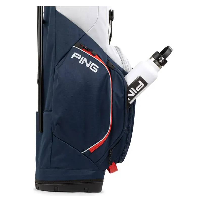 Ping - Sac Hoofer Lite Trepied Bleu/marine/rouge - Golf Plus Ping - Sac Hoofer Lite Trepied Bleu/marine/rouge - Golf Plus