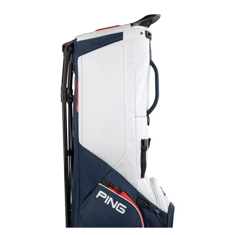Ping - Sac Hoofer Lite Trepied Bleu/marine/rouge - Golf Plus Ping - Sac Hoofer Lite Trepied Bleu/marine/rouge - Golf Plus