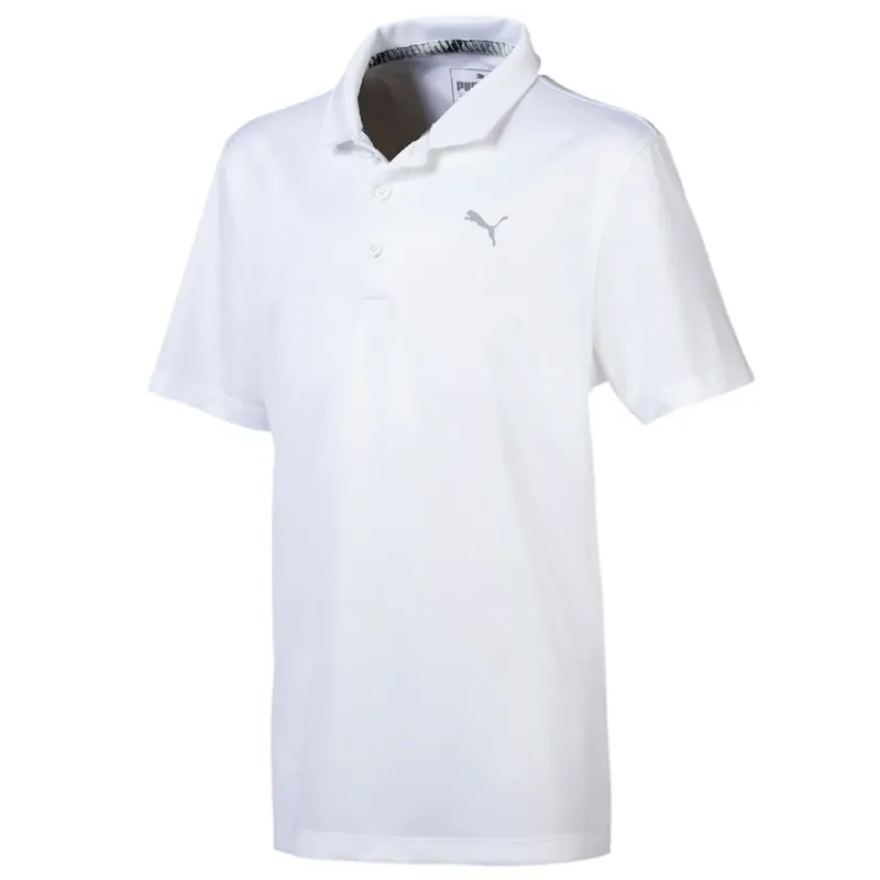 Puma - Achat Polo De Golf Junior Essential Blanc - Golf Plus