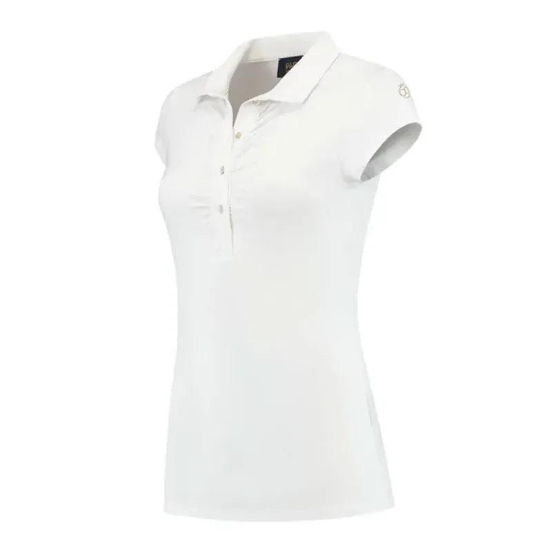 Par 69 - Polo blanc de golf femme