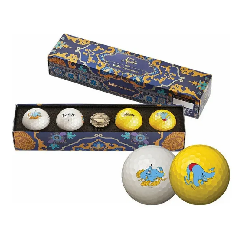 Volvik - Coffret de Balles de Golf Disney Aladdin Edition Limitée