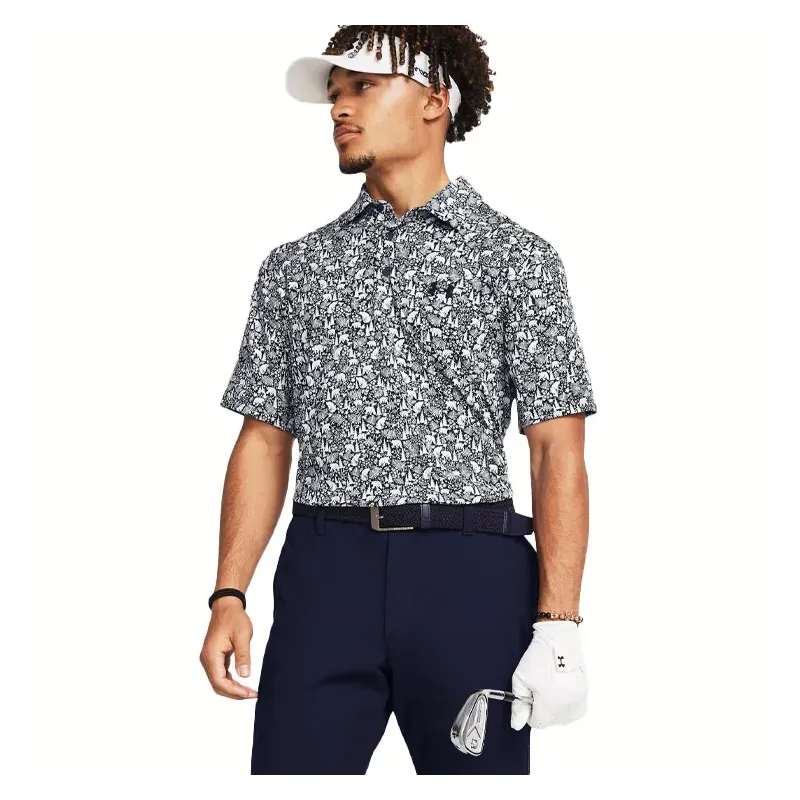 Under Armour - Polo Playoff 3.0 Imprimé On Green Homme - Golf Plus