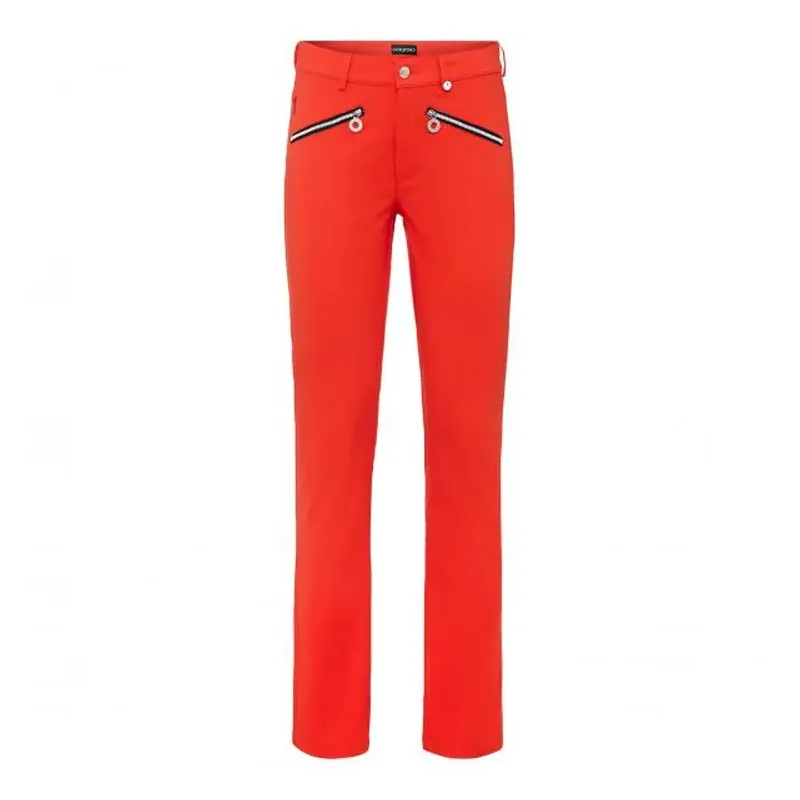 Golfino Pantalon Thermo Strech Chaud Femme Orange Golf Plus