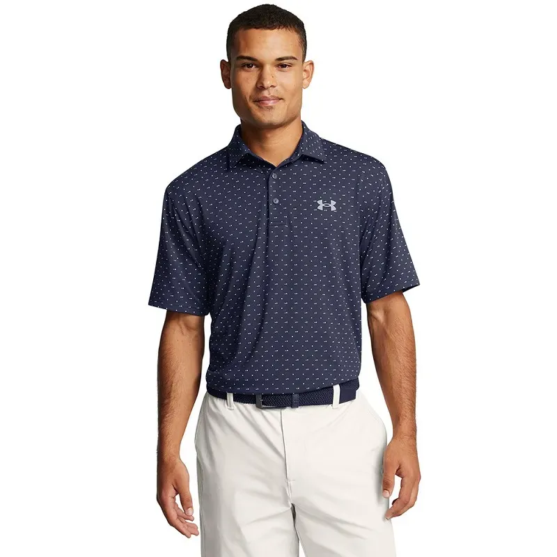 Under Armour - Polo Playoff 3.0 Imprimé On Green Homme - Golf Plus