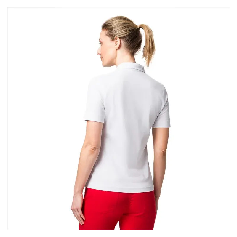 POLO FEMME MARLEY blanc situation dos POLO FEMME MARLEY blanc situation dos