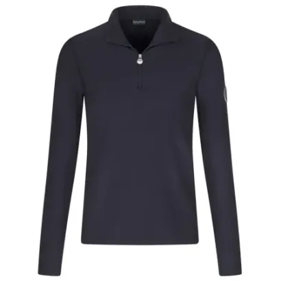 Golfino - Sweat Techno Wool Alessia Bleu Marine Femme De Face - Golf Plus