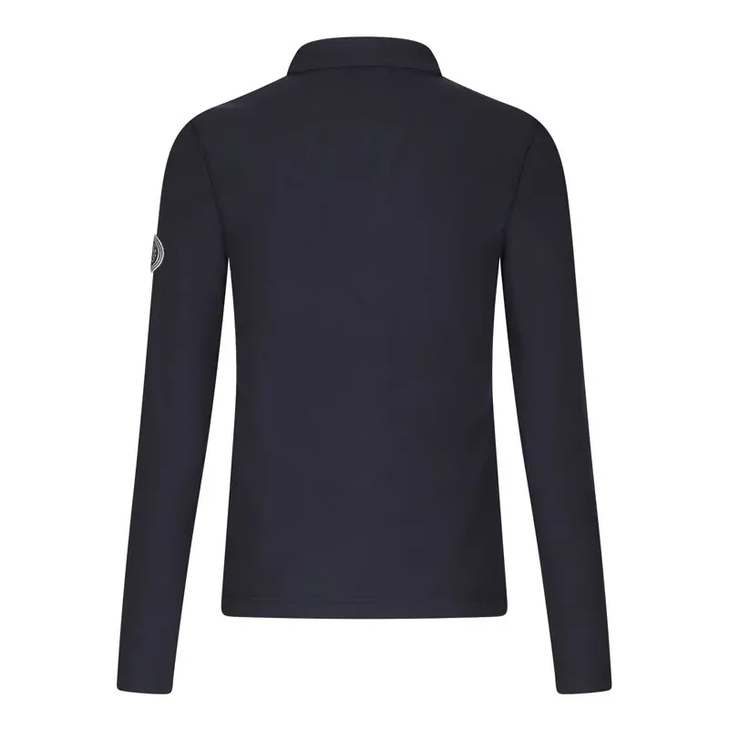 Golfino - Sweat Techno Wool Alessia Bleu Marine Femme De Dos - Golf Plus Golfino - Sweat Techno Wool Alessia Bleu Marine Femme De Dos - Golf Plus
