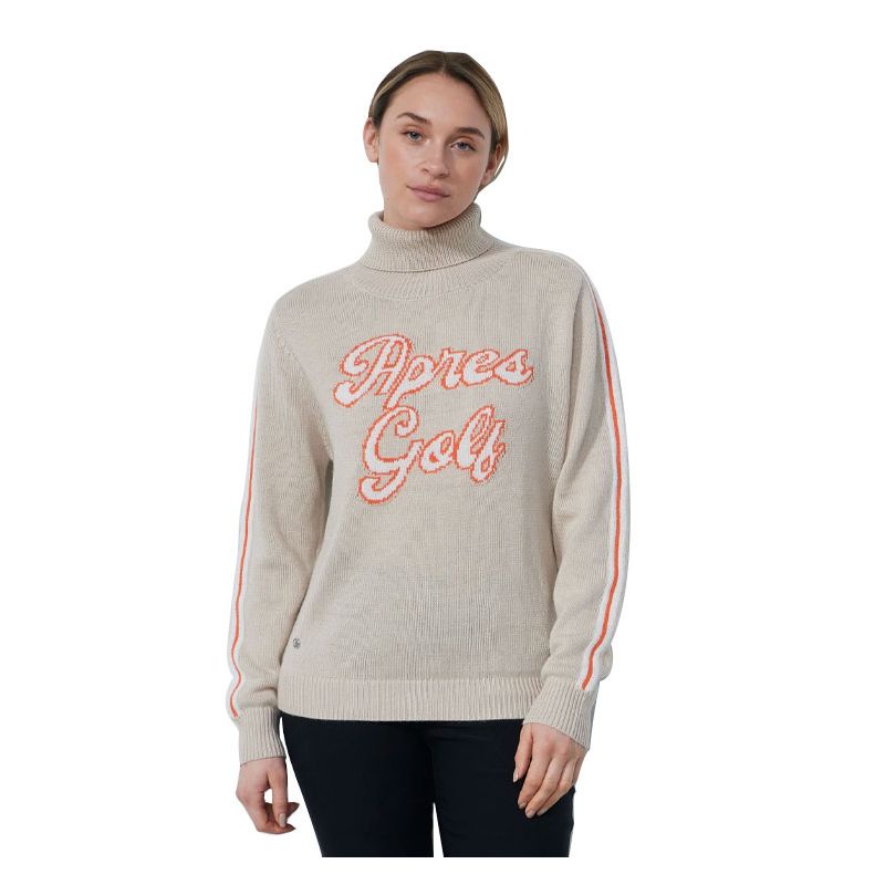 PULL FEMME FERNIE COL ROULE APRES GOLF""