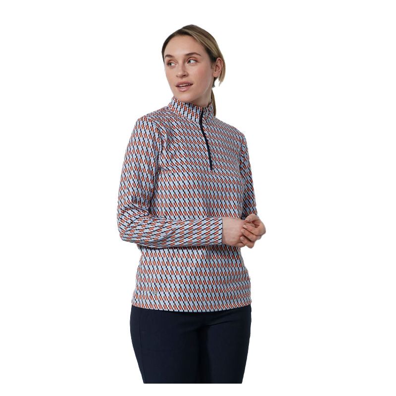 SOUS PULL FEMME DELTA FANTAISIE 1/2 ZIP