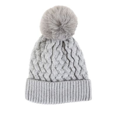 BONNET FEMME POMPOM AMOVIBLE