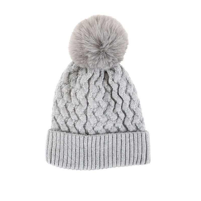 BONNET FEMME POMPOM AMOVIBLE