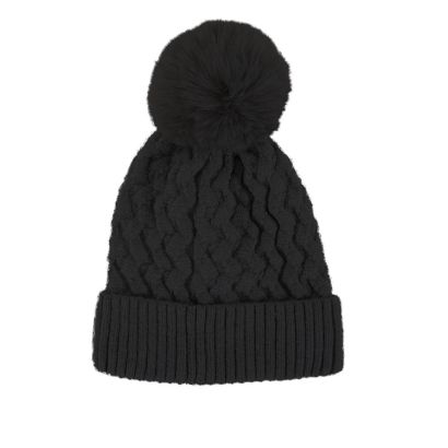 BONNET FEMME POMPOM AMOVIBLE