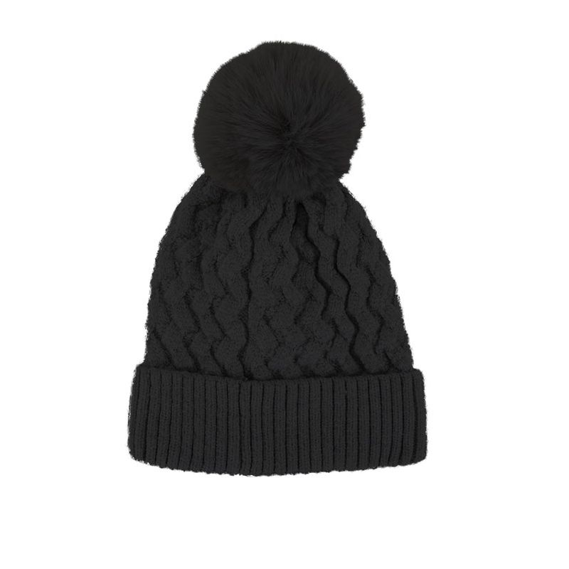 BONNET FEMME POMPOM AMOVIBLE BONNET FEMME POMPOM AMOVIBLE