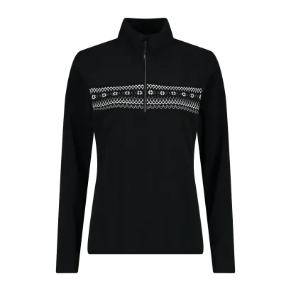 Campagnolo - Sweat Femme Polaire Fantaisie 1/2 Zip