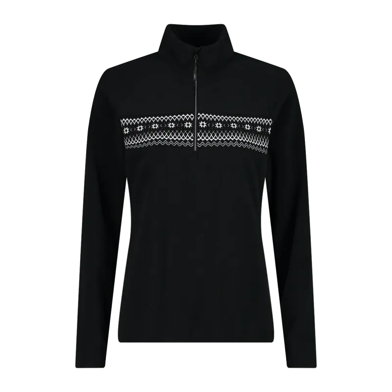Campagnolo - Sweat Femme Polaire Fantaisie 1/2 Zip Campagnolo - Sweat Femme Polaire Fantaisie 1/2 Zip