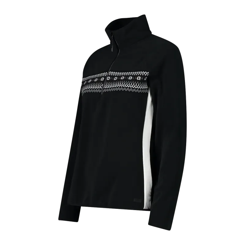Campagnolo - Sweat Femme Polaire Fantaisie 1/2 Zip Campagnolo - Sweat Femme Polaire Fantaisie 1/2 Zip