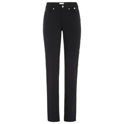 Golfino - Pantalon Thermo Stretch Sabrina Noir Femme De Face - Golf Plus