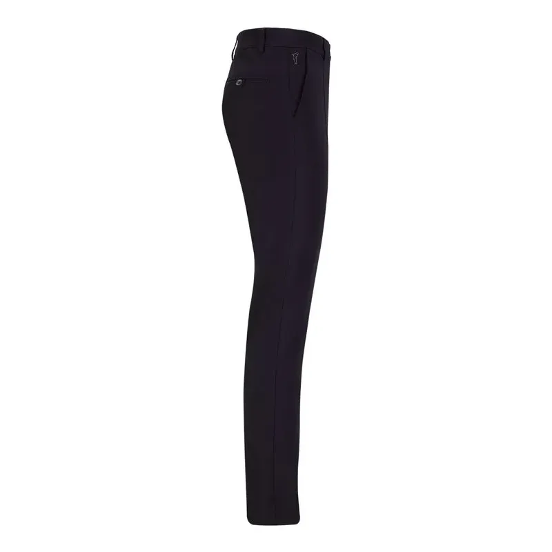 Golfino - Pantalon 7/8 Premium Techno Stretch Serafina Bleu Marine Femme De Côté - Golf Plus Golfino - Pantalon 7/8 Premium Techno Stretch Serafina Bleu Marine Femme De Côté - Golf Plus