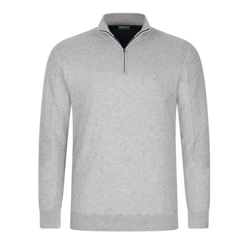 Golfino - Pull homme Firenze gris coupe vent - Golf Plus