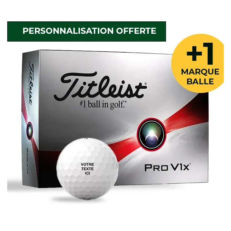 Balles Titleist Pro v1x personnalisées | Personnalisation gratuite