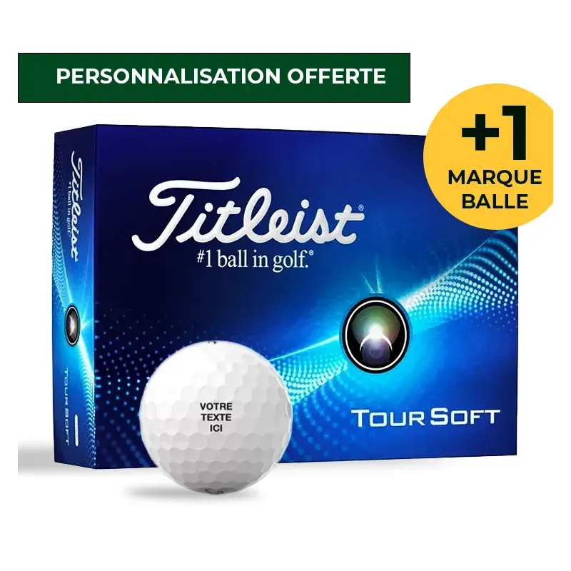 Balles Titleist Tour Soft personnalisées | Personnalisation gratuite