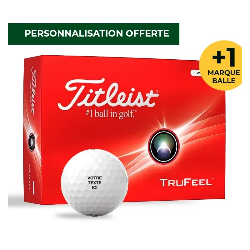 Balles Titleist Trufeel personnalisées | Personnalisation gratuite