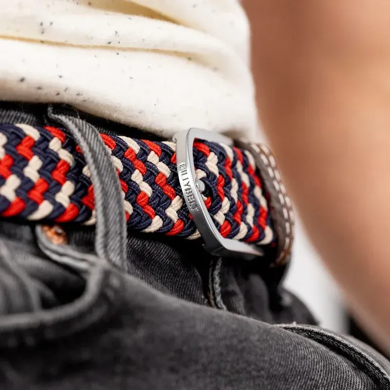 CEINTURE TRESSEE ELASTIQUE BICOLORE AMSTERDAM CEINTURE TRESSEE ELASTIQUE BICOLORE AMSTERDAM