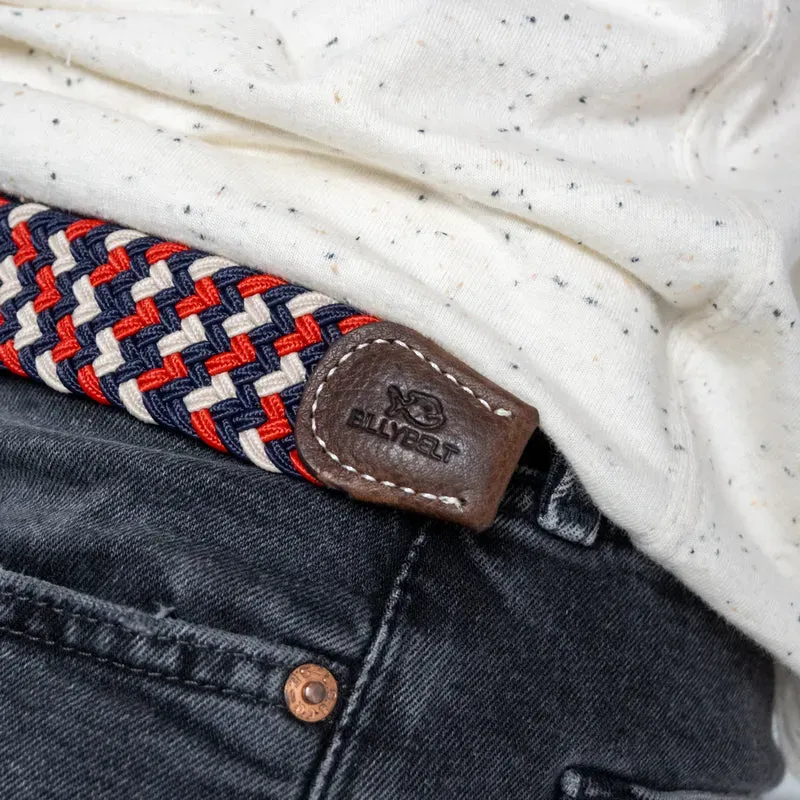 CEINTURE TRESSEE ELASTIQUE BICOLORE AMSTERDAM CEINTURE TRESSEE ELASTIQUE BICOLORE AMSTERDAM